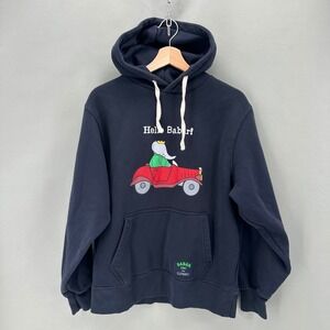 Zara Babar King Of The Elephants Hoodie Mens Size S Graphic Pullover Cozy Lounge